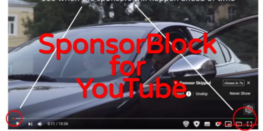 SponsorBlock for YouTube：跳过赞助商广告
